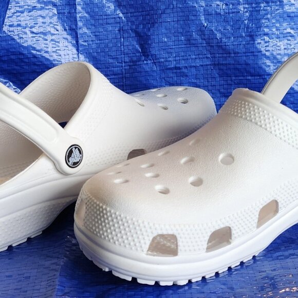 Crocs Unisex Adult Classic Clog White Size M7 W9 - Picture 2 of 4